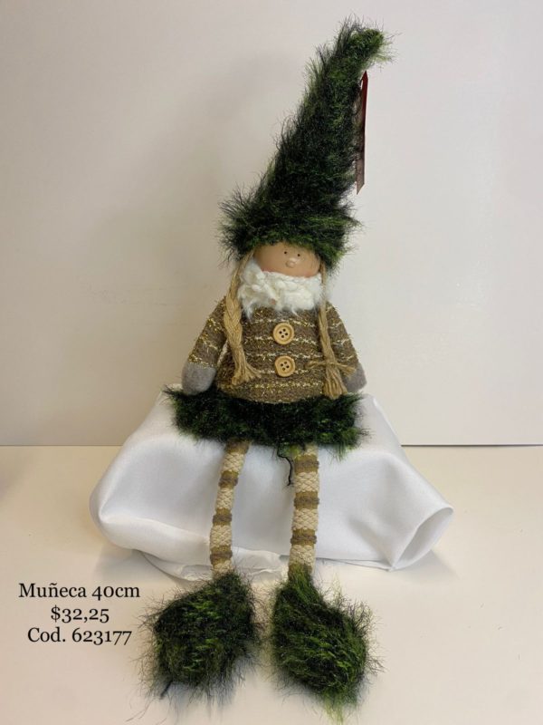 Muñeca sentada 40 cm 1PZ