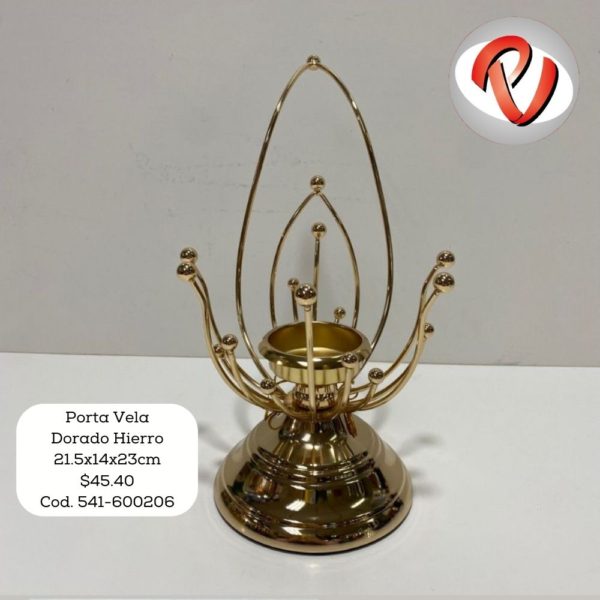 Porta Vela Dorado Hierro 541-600206