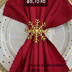 Aros de servilleta metálica Cod 790019