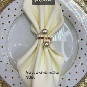 Aros de servilleta metálica Cod 790095