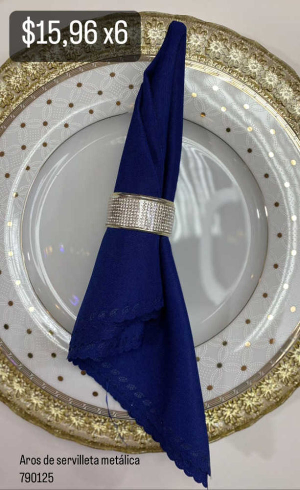 Aros de servilleta metálica Cod 790125
