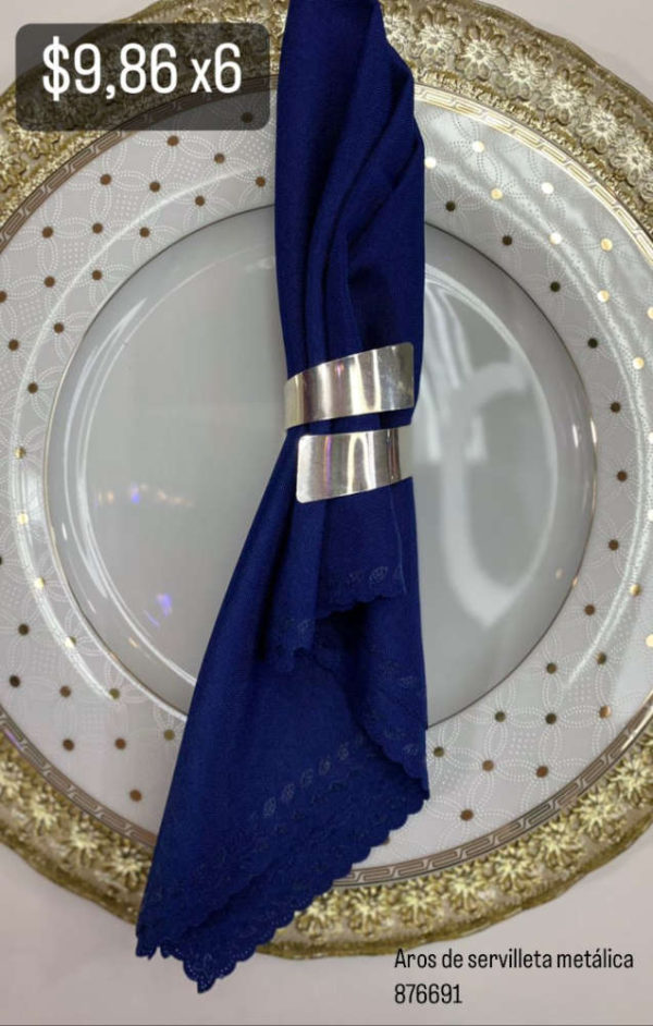 Aros de servilleta metálica Cod 876691